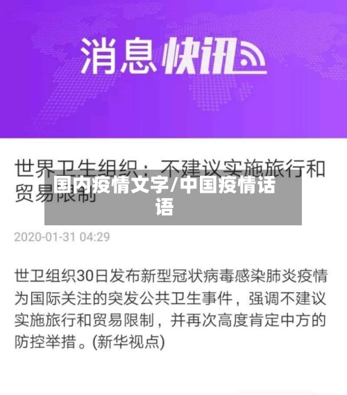 国内疫情文字/中国疫情话语-第3张图片