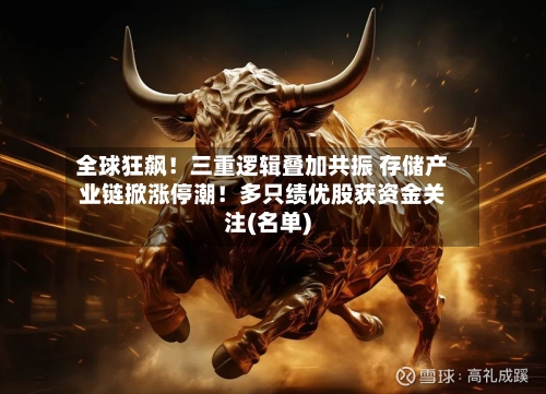 全球狂飙！三重逻辑叠加共振 存储产业链掀涨停潮！多只绩优股获资金关注(名单)-第2张图片