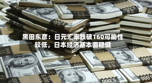 黑田东彦：日元汇率跌破160可能性较低，日本经济基本面稳健-第2张图片
