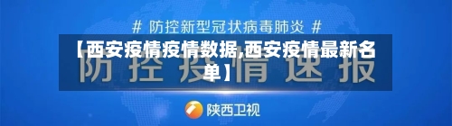 【西安疫情疫情数据,西安疫情最新名单】-第1张图片