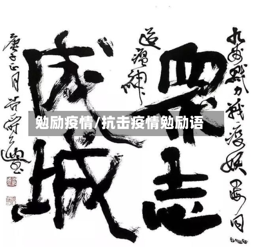 勉励疫情/抗击疫情勉励语-第2张图片
