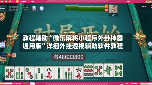 教程辅助“微乐麻将小程序外卦神器通用版	”详细外挂透视辅助软件教程-第2张图片