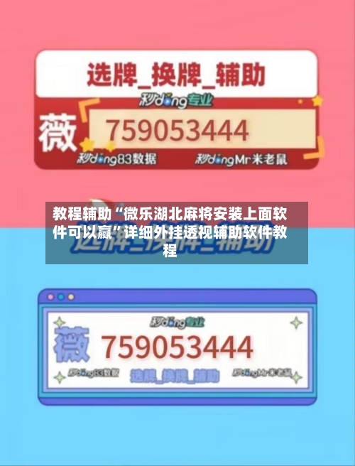 教程辅助“微乐湖北麻将安装上面软件可以赢	”详细外挂透视辅助软件教程-第1张图片