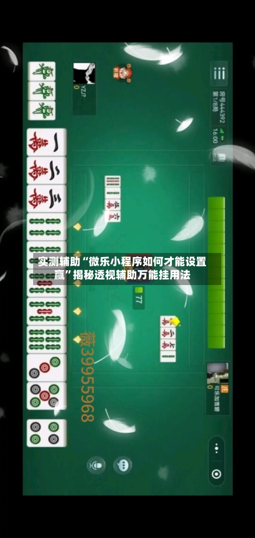 实测辅助“微乐小程序如何才能设置赢	”揭秘透视辅助万能挂用法-第2张图片