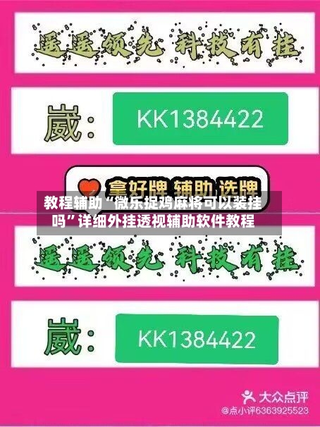 教程辅助“微乐捉鸡麻将可以装挂吗”详细外挂透视辅助软件教程-第1张图片