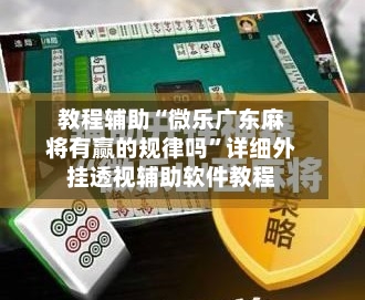 教程辅助“微乐广东麻将有赢的规律吗”详细外挂透视辅助软件教程-第2张图片