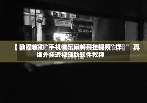 教程辅助“手机微乐麻将开挂视频”详细外挂透视辅助软件教程-第2张图片