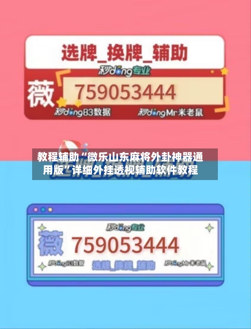 教程辅助“微乐山东麻将外卦神器通用版”详细外挂透视辅助软件教程-第2张图片