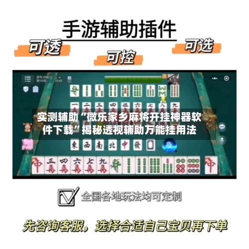 实测辅助“微乐家乡麻将开挂神器软件下载	”揭秘透视辅助万能挂用法-第2张图片