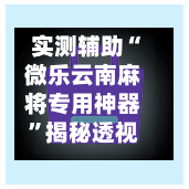 实测辅助“微乐云南麻将专用神器	”揭秘透视辅助万能挂用法-第1张图片