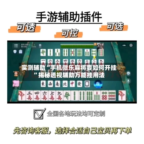 实测辅助“手机微乐麻将要如何开挂”揭秘透视辅助万能挂用法-第3张图片
