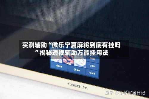 实测辅助“微乐宁夏麻将到底有挂吗	”揭秘透视辅助万能挂用法-第3张图片