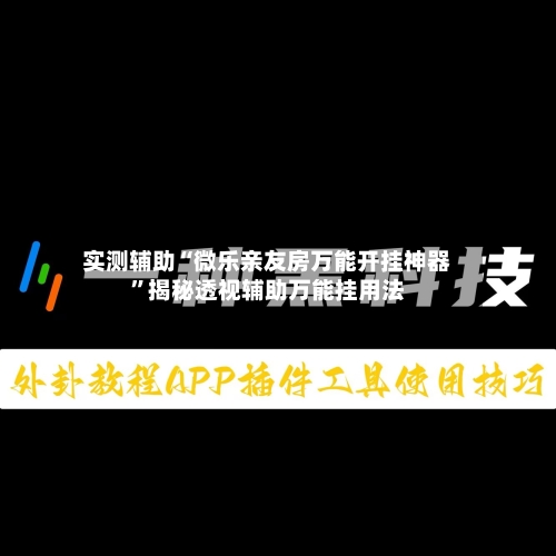 实测辅助“微乐亲友房万能开挂神器	”揭秘透视辅助万能挂用法-第2张图片