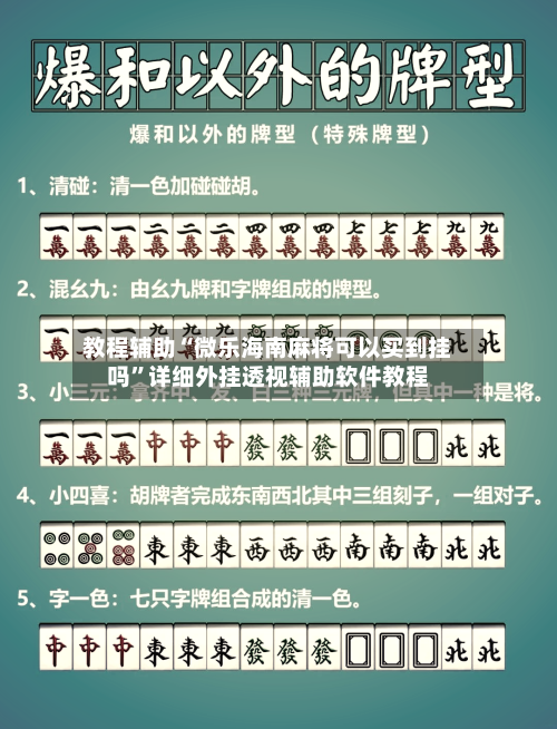 教程辅助“微乐海南麻将可以买到挂吗”详细外挂透视辅助软件教程-第3张图片