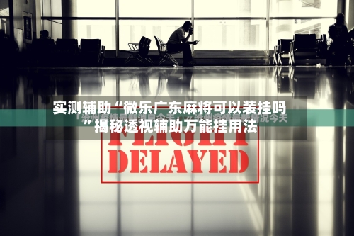 实测辅助“微乐广东麻将可以装挂吗”揭秘透视辅助万能挂用法-第2张图片