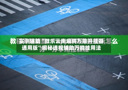 实测辅助“微乐云南麻将万能开挂器通用版	”揭秘透视辅助万能挂用法-第2张图片