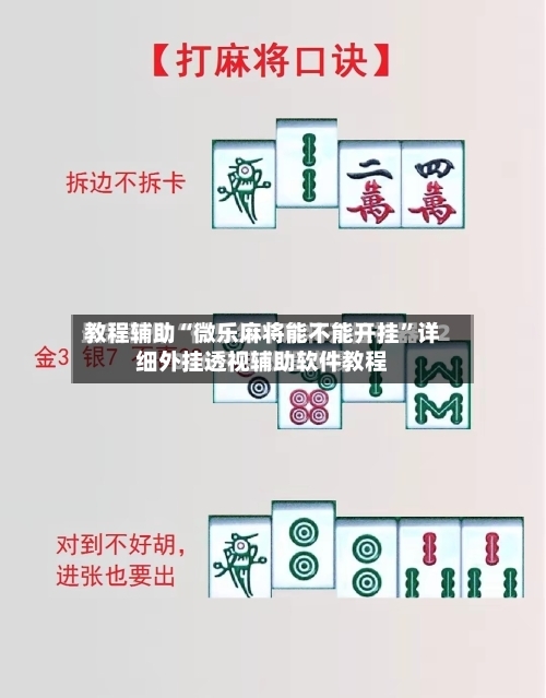 教程辅助“微乐麻将能不能开挂”详细外挂透视辅助软件教程-第2张图片