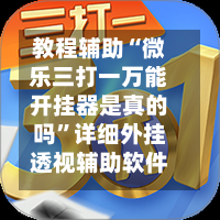 教程辅助“微乐三打一万能开挂器是真的吗	”详细外挂透视辅助软件教程-第1张图片