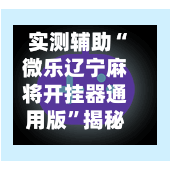 实测辅助“微乐辽宁麻将开挂器通用版	”揭秘透视辅助万能挂用法-第2张图片