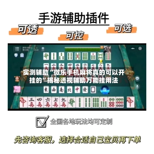 实测辅助“微乐手机麻将真的可以开挂的”揭秘透视辅助万能挂用法-第2张图片