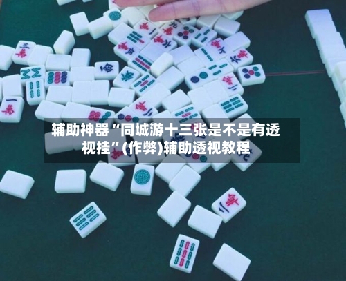 辅助神器“同城游十三张是不是有透视挂”(作弊)辅助透视教程-第1张图片