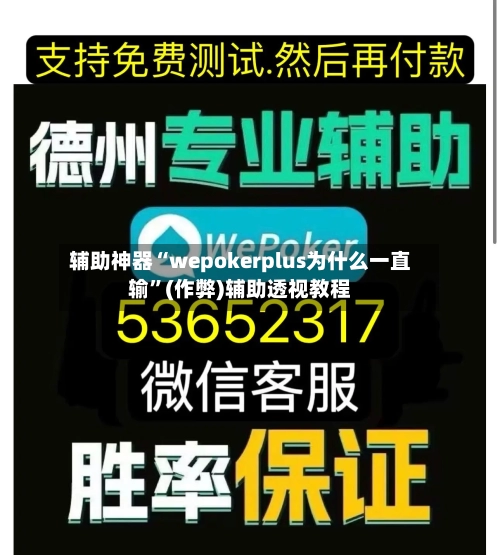辅助神器“wepokerplus为什么一直输	”(作弊)辅助透视教程-第1张图片