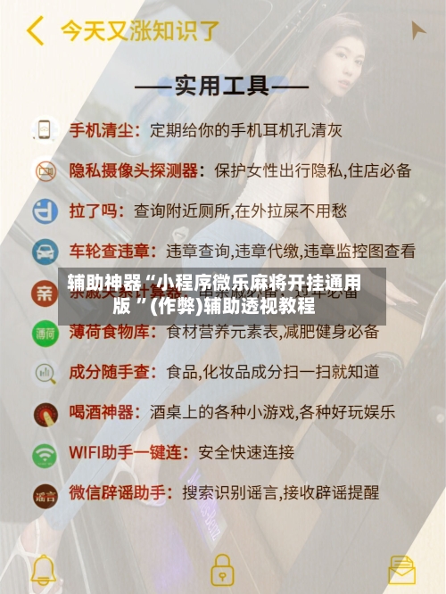 辅助神器“小程序微乐麻将开挂通用版 	”(作弊)辅助透视教程-第2张图片
